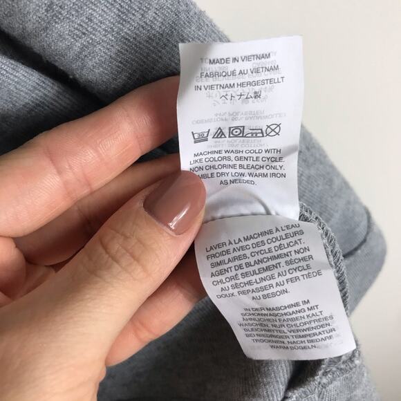 J.Crew Sweatshirt Cardigan Sweater Blazer Jacket Coat Lounge Academia Gray Small - Picture 6 of 6